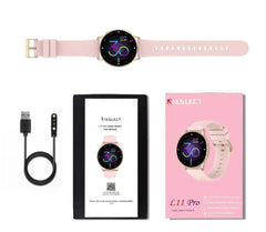 Mi-KIESLECT,Mi- KR, KIESLECT SMART CALLING WATCH , Double Straps PINK+ORANGE - Gold - GulfStore.com