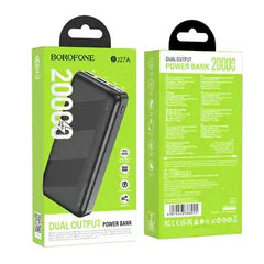 BOROFONE Pindar power bank(20000mAh) BJ27A Black - GulfStore.com