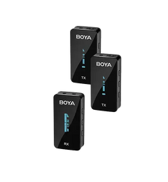 BOYA BY-XM6-S2 Mini Ultracompact 2.4GHz Dual-Channel Wireless Microphone System - GulfStore.com