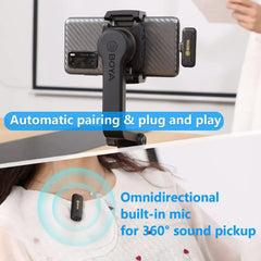 Boya BY-WM3T2-U1 , WIRELESS MICROPHONE SYSTEM COMPATIBLE ANDROID DEVICES - GulfStore.com