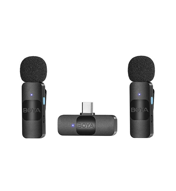 BOYA 2.4GHz Wireless Microphone System for Type-C device (2TX+1RX)