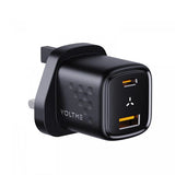 V2035 | Voltme Revo 30 Duo CA Wall Charger 30W | Black