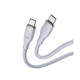 15856 | C2035 | Voltme Power Link Moss Liquid Silicon Cable USB C to Type C 5A | 1M | 100W | Emarker Gray