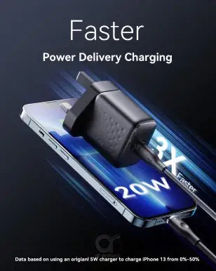 Voltme Revo 20 Lite Wall Charger (20W) - Black - GulfStore.com