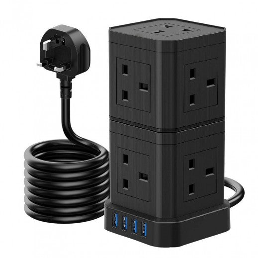Choetech Cube powerstrip 9 outlets with 4 SUB outlets  TP-VE4U9K