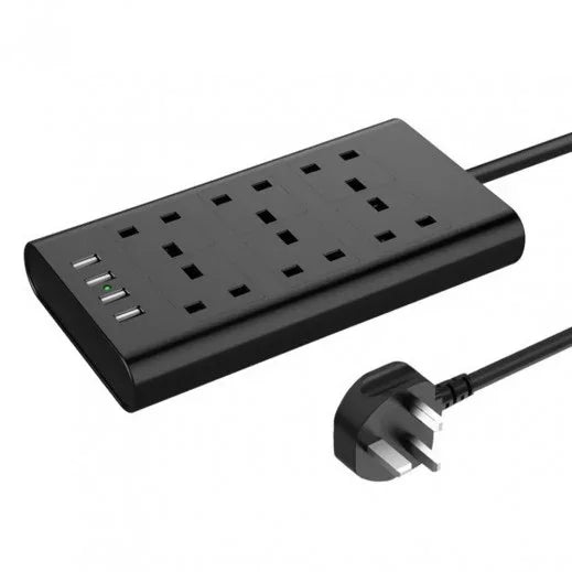 شريط الطاقة Choetech مزود بـ 6 منافذ في المملكة المتحدة و4 منافذ USB TP-FA4U6K