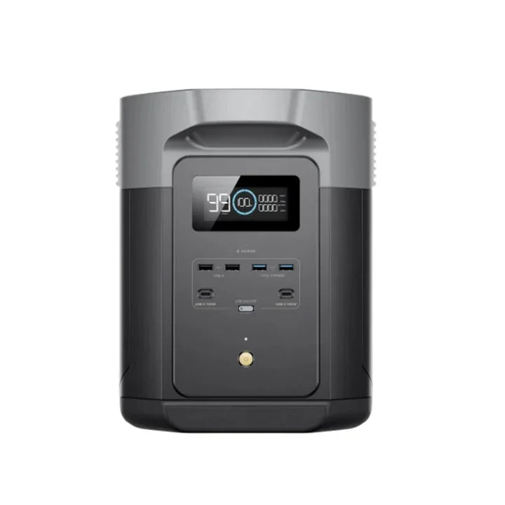 محطة الطاقة المحمولة EcoFlow DELTA 2 Max بسعة 2084 واط في الساعة، ومخرجات مقدرة تبلغ 2400 واط، وتقنية X-Boost حتى 3100 واط