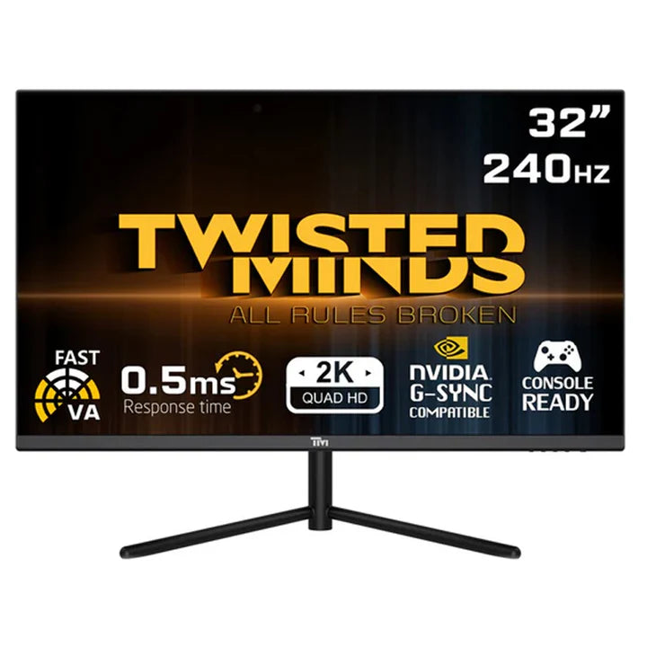 Twisted Minds 32 ,QHD ,240Hz ,VA ,0.5ms ,HDR ,HDMI2.1 Gaming Monitor