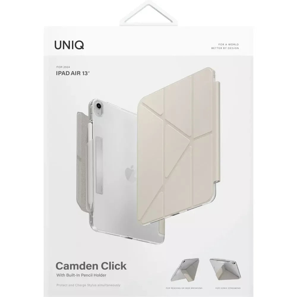 UNIQ | PDA132024 | Camivy Camden Click New Ipad Air 13 2024 | Ivory Ivory