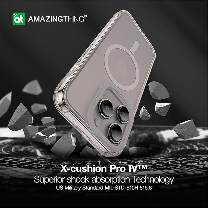 جراب Amazing Thing Titan Pro Magsafe المقاوم للسقوط لهاتف Iphone 15 6.7 Pro Max 2023 Titan Grey IP156.1PTMGY 