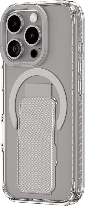 AmazingThing TITAN PRO + HOLDER MAGSAFE DROP PROOF CASE FOR IPHONE 16 PRO MAX 6.9 - GREY IP166.9PTHGY