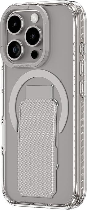 AmazingThing TITAN PRO + HOLDER MAGSAFE DROP PROOF CASE FOR IPHONE 16 PRO MAX 6.9 - GREY IP166.9PTHGY