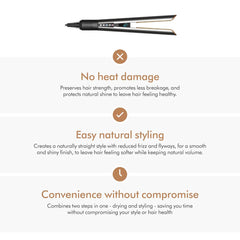 Dyson Airstrait™ HT01-BNBC-IN Hair Straightener with Wet to Dry Styling, No Heat Damage, Airflow Technology & LCD Display (Bright Nickel/Bright Copper) - GulfStore.com