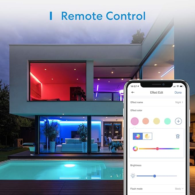 MSL320HK | Meross Smart Wi-Fi LED Strip with RGB | 10 M | UK