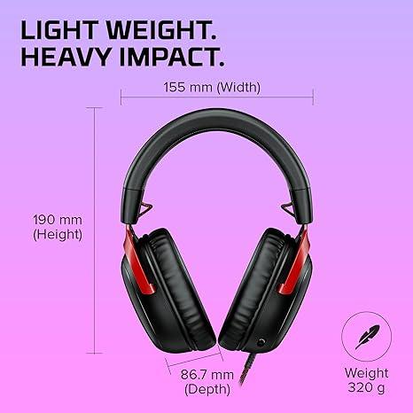 سماعة رأس للألعاب HyperX Cloud III - أسود-أحمر