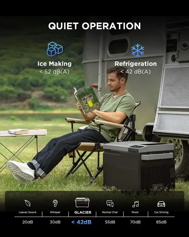ثلاجة EcoFlow GLACIER المحمولة