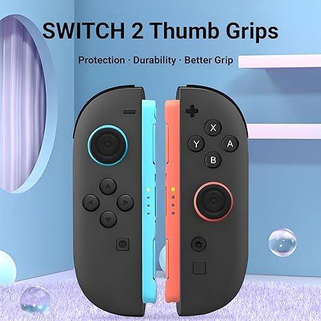 Thumb Grips For Nintendo Switch 2 (Joycons 8PCS) - Black