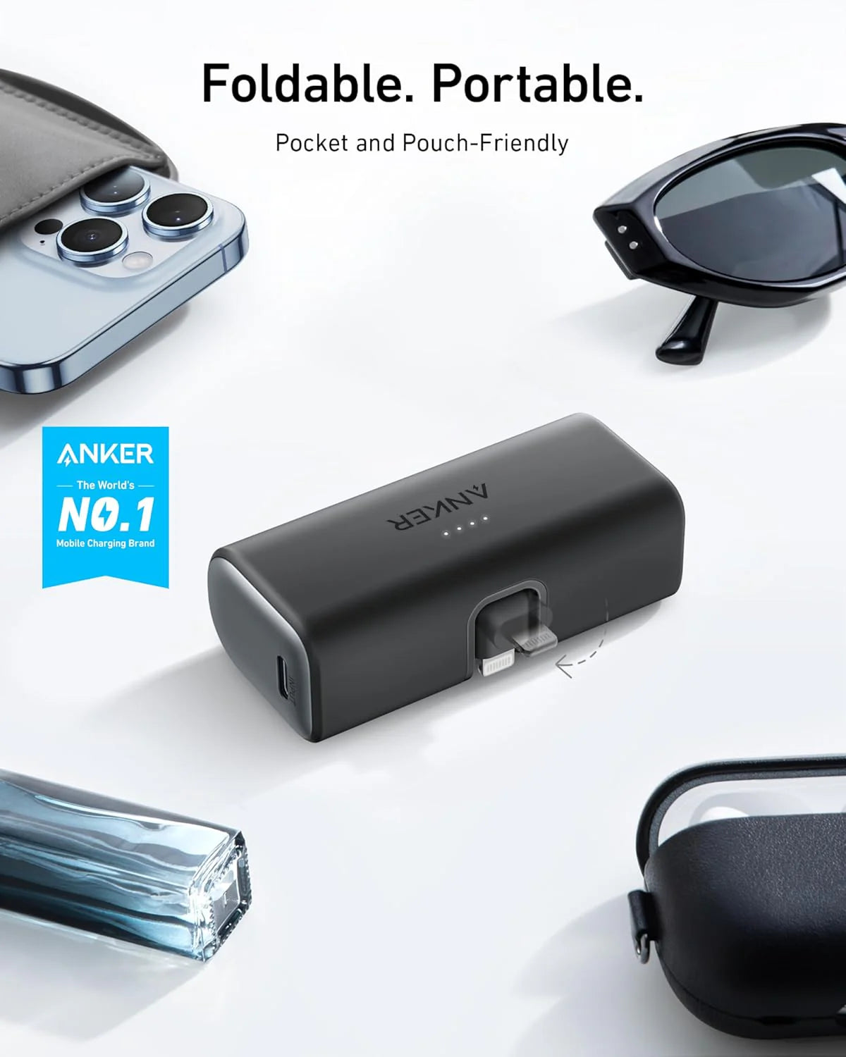 A1645H11-1 | Anker Nano Power Bank 5,000mAh Built-In Lightning