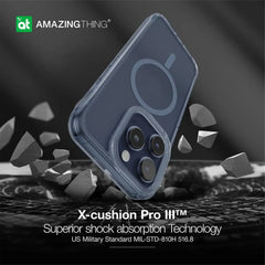 AMAZINGTHING | IP156.7PMMINBU | AT MINIMAL MAGSAFE DROP PROOF CASE FOR IPHONE 15 PRO MAX 6.7 | BLUE - GulfStore.com