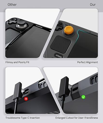SYNTECH SILICONE PROTECTIVE CASE FOR STEAM DECK - GRAY