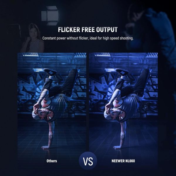 حامل إضاءة Neewer ?2?NL660 LED+?2?*200CM (المملكة المتحدة)