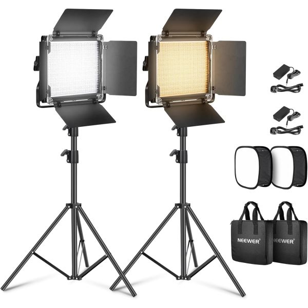 Neewer （2）NL660 LED+（2）*200CM light stand(UK)