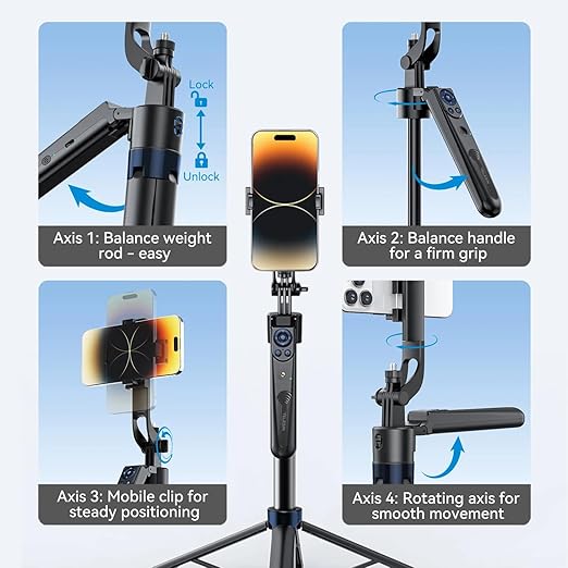 Telesin Intelligent Auto Tracking Tripod (1.8m)