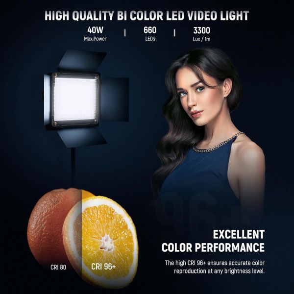 حامل إضاءة Neewer ?2?NL660 LED+?2?*200CM (المملكة المتحدة)