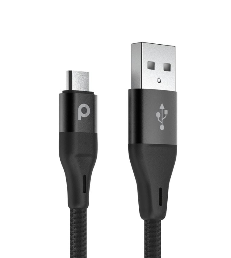 Porodo-PD-COLX3-BKPorodo USB Cable Lightning Connector Combo Durable Fast Charge and Data Cable (0.6m+1.2m+1.8m)Black