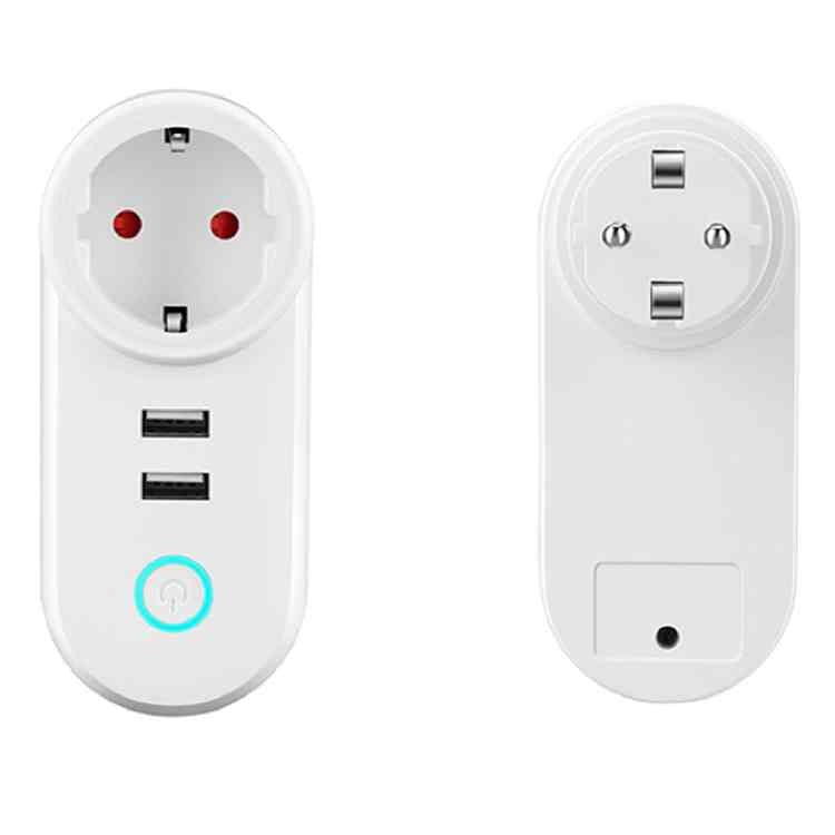 Porodo Smart Wi-Fi Plug with USB Charger