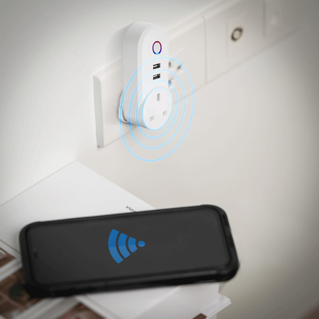 Porodo Smart Wi-Fi Plug with USB Charger