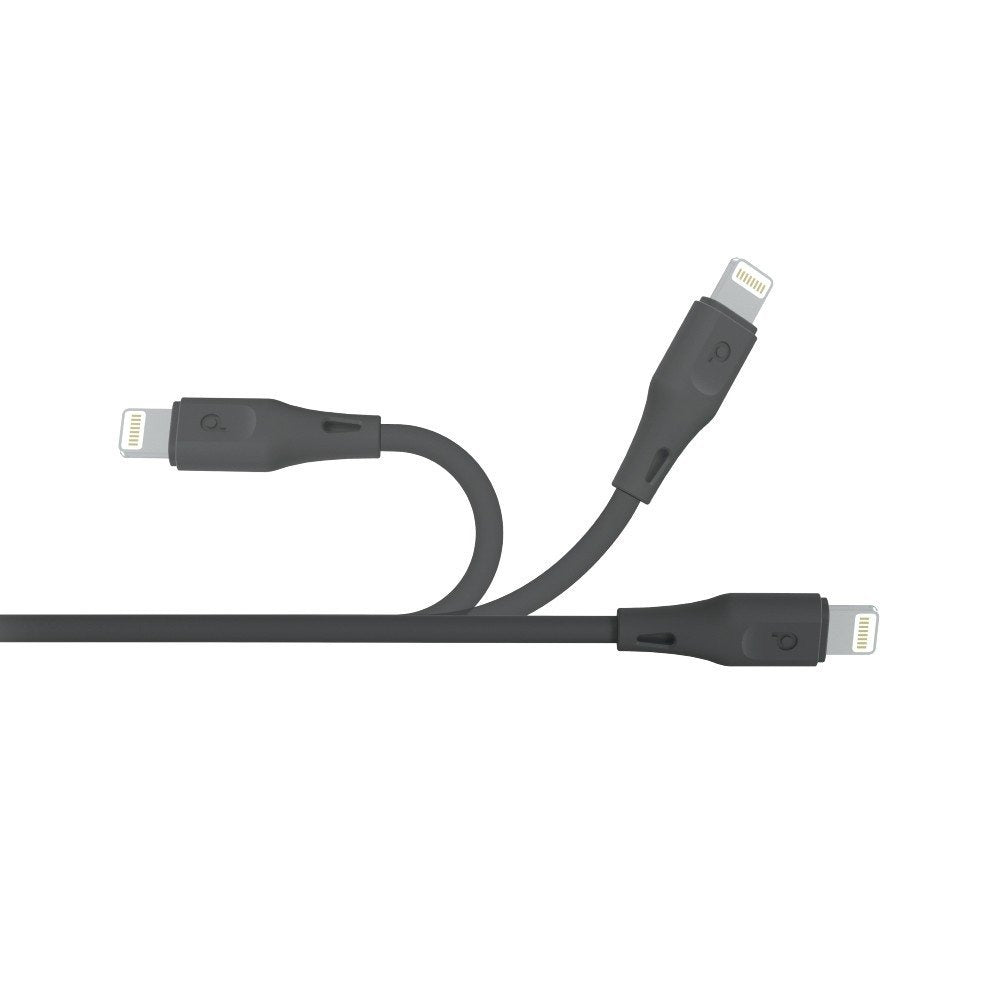 Porodo USB Cable Lightning Connector Combo - Black