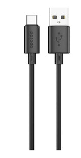 Porodo 3A PD USB-A to Type C PVC Cable 3M - Black - GulfStore.com