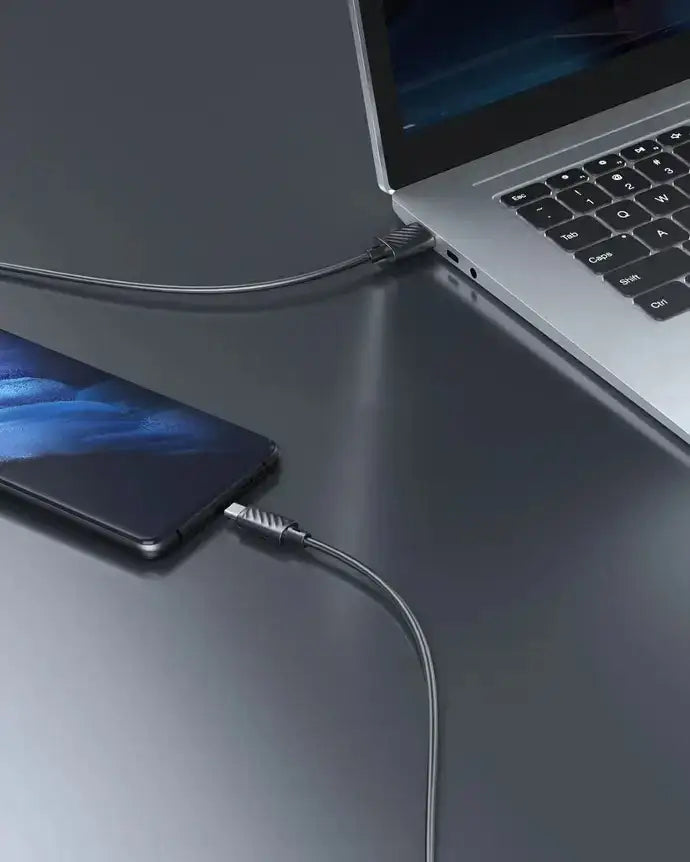 Porodo 3A PD USB-A to Type C PVC Cable 3M - Black - GulfStore.com