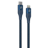 بورودو PD-CLBRPD22-BU كابل بورودو USB-C مضفر إلى Lightning PD (9 فولت 2.2 متر) أزرق