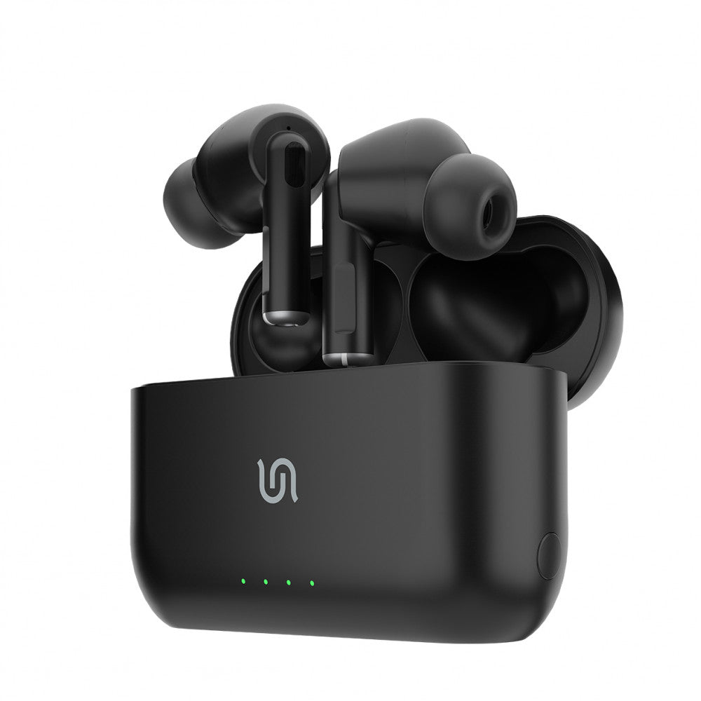Porodo Soundtec Wireless Earbuds 3 Wireless Charging Case & Independent Connection PD-STWLEP007-BK - Black
