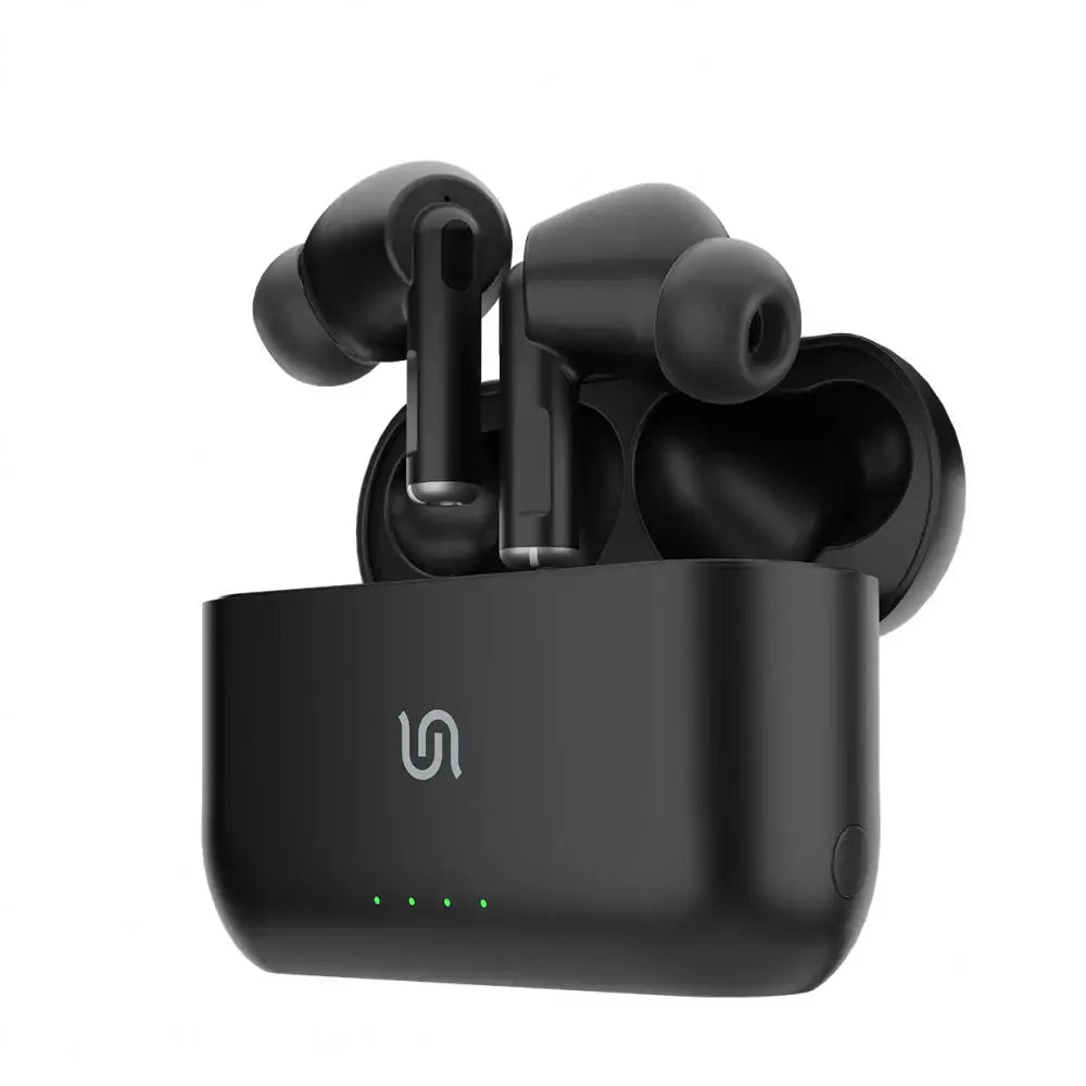 Porodo Soundtec Wireless Earbuds 3 Wireless Charging Case & Independent Connection PD-STWLEP007-BK - Black - GulfStore.com