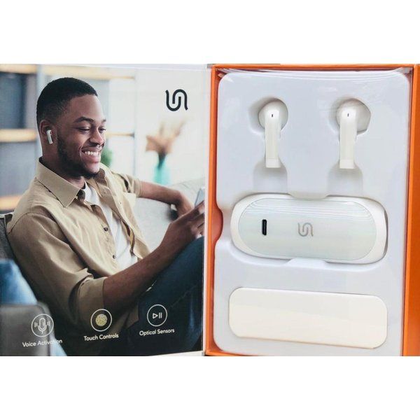 Porodo Soundtec Pure Sound TWS Earbuds and Super Slim Wireless Stereo Earbuds PD-STWLEP002-WH - White