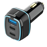 Porodo Multi-Port Car Charger QC3.0 20W + Dual PD 20W / 65W (PD-C2PD-BK0 - Black