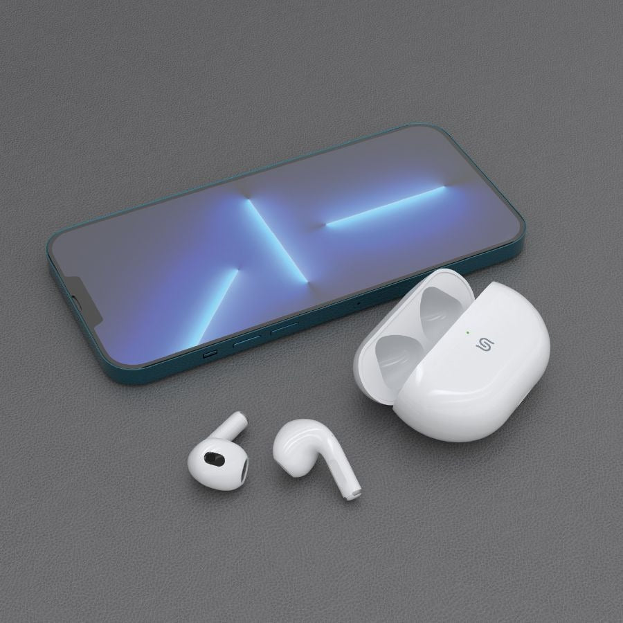 Porodo Soundtec Sense True Wireless Stereo Earbuds - White