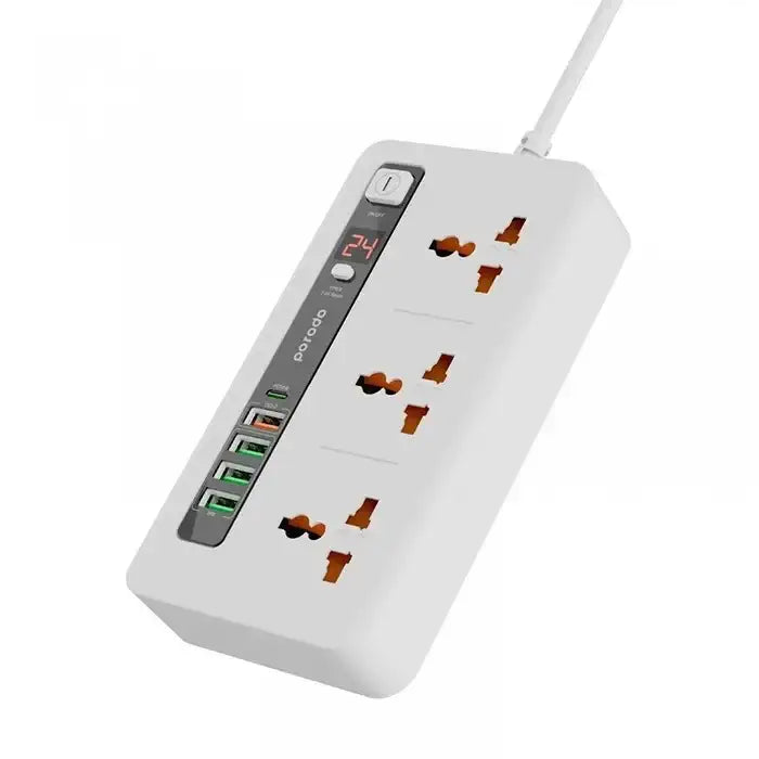 Porodo Multi-Port Power HUB 4 USB-A/USB-C Ultimate Home & Office Kit 2M PD-FWCH013-WH – White - GulfStore.com
