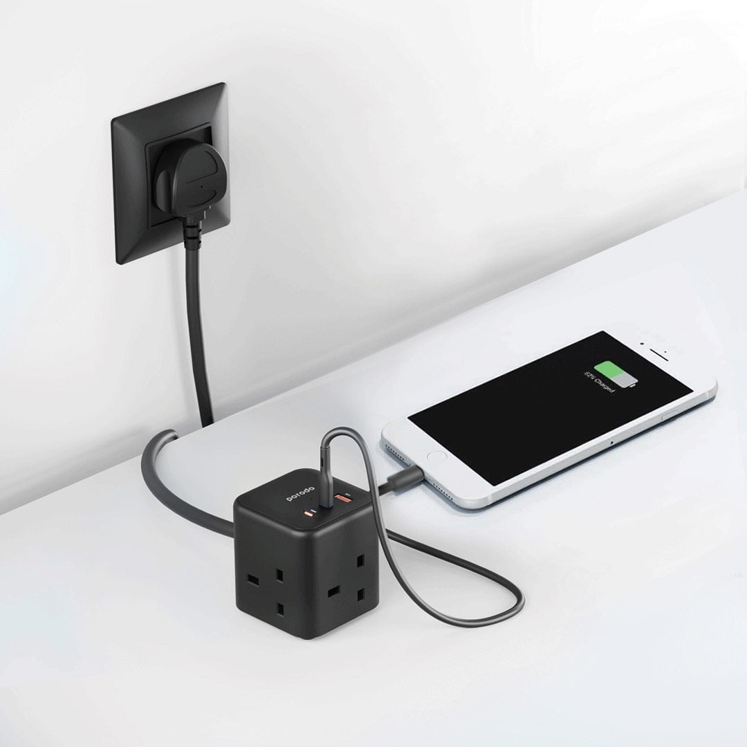 Porodo Multi-Port GaN Power Cube Charger