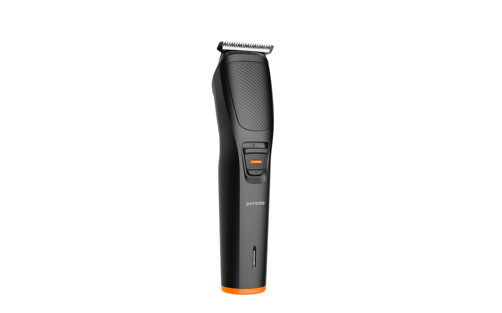Porodo Lifestyle Wide T-Blade Beard Trimmer 4 Combs Included (PD-LSRHCL-BK) - Black