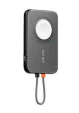 بورودو-"PD-PBFCH027-BKPorodo 5000mAh Slim Powerbank Integrated Lightning Cable Black"
