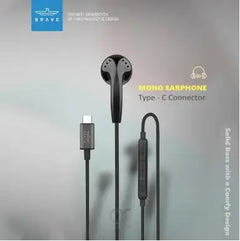 BRAVE Mono Earphone Type-C - GulfStore.com
