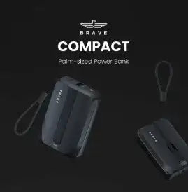 BRAVE 10000mAh Power Bank Support PD 20W and USB A 22.5W Fast Charging with Built-in 2 Output Cable BP-17 - GulfStore.com