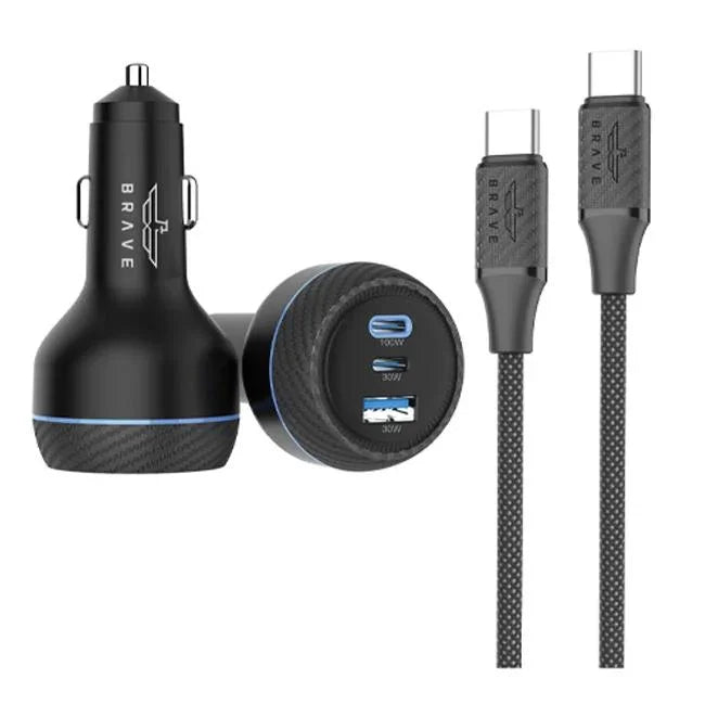 Brave | 160W 3port PD+QC Car Charger | BCC -25