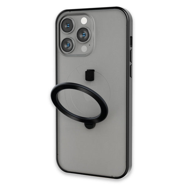 Levelo For iPhone 14 Pro Max MagSafe Ringo MultiFunctional Kickstand Case LVLMAGRINGO14PM-BK - Black