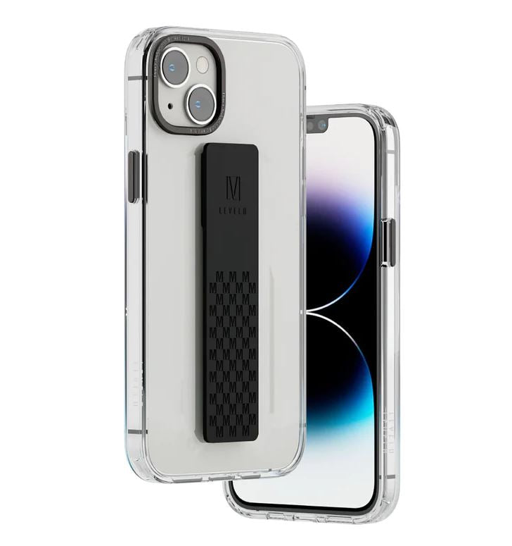 Levelo LVLGRAPHIA14-BK , Levelo Graphia IMD Clear Case With Extra Grip For iPhone 14 Black