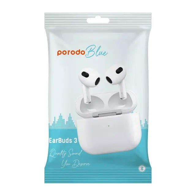 Porodo Blue Earbuds Pro 2 with Swipe Volume PB-ARPDP2-WH - White